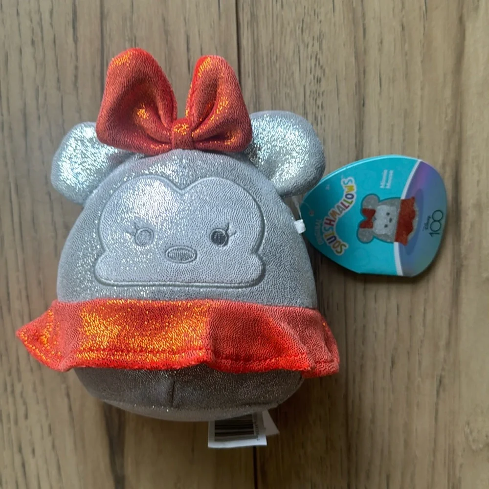 NWT Squishmallows Disney 100 Minnie Mouse Silver Plush